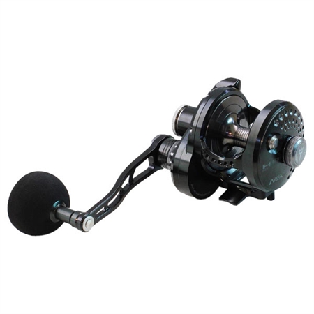 Μηχανάκι ψαρέματος συρτής αριστερό χερούλι 9+2 ρουλεμάν Next HD Overhead Jigging Reel Lever Drag 500R - Black NE.01HD500BL