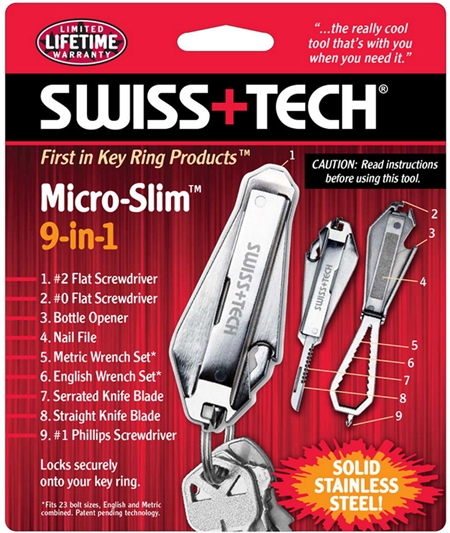 Πολυεργαλείο Swiss Tech Micro-Slim 9-in-1 Tool