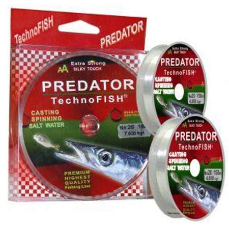Πετονιά Λευκή 260m 0,18mm 4,000Kg Technofish Predator 3642-18