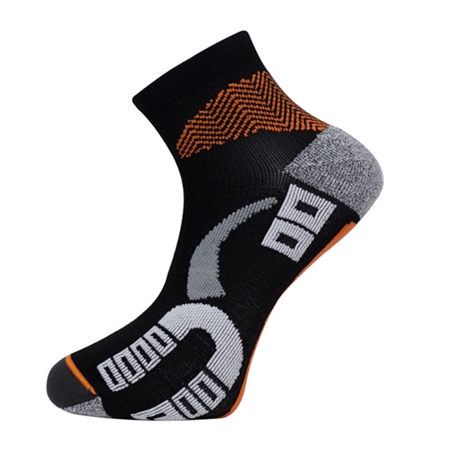 Κάλτσες Τεχνικές για Τρέξιμο Μαύρο-Πορτοκαλί Comodo Running Socks RUN1 80007BO