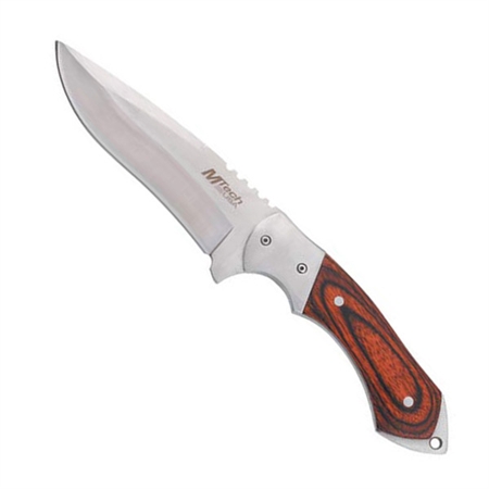 Μαχαίρι 23cm ατσάλι MTECH USA Hunter Knife Wood 440S MT080