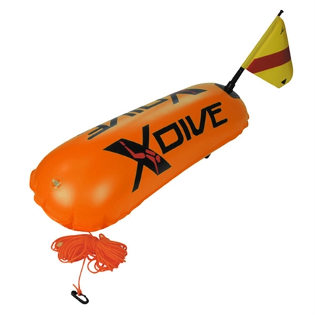 Σημαδούρα πορτοκαλί διπλού θαλάμου X-Dive PVC 65010