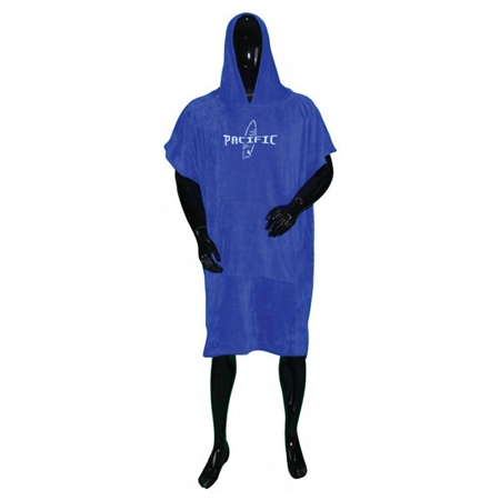 Πετσέτα Θαλάσσης 90x105cm Μπλε Poncho Unisex One Size με Μπροστινή Τσέπη Xifias Sub 6300