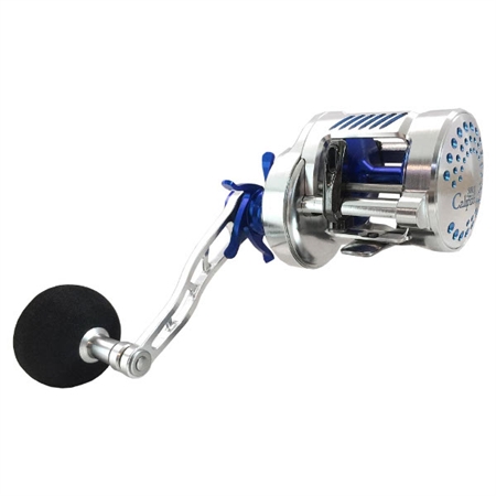 Μηχανάκι ψαρέματος συρτής δεξί χερούλι 10+1 ρουλεμάν NEXT Calipzo 50X Silver/Blue NE.01CALI50SBR