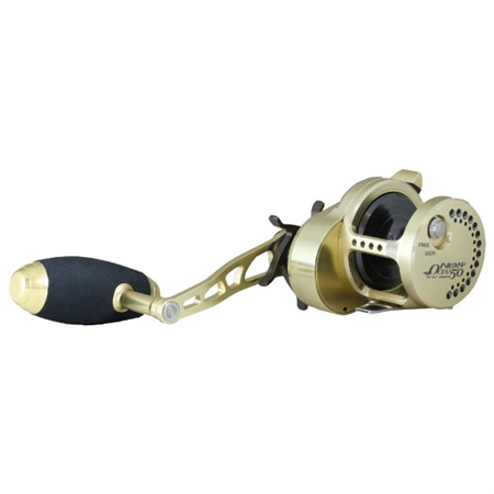 Μηχανάκι ψαρέματος συρτής δεξί χερούλι 8+1 ρουλεμάν Next Ocean 50 Slow Pitch Jigging Reel - Gold NE.01OCEAN50GR